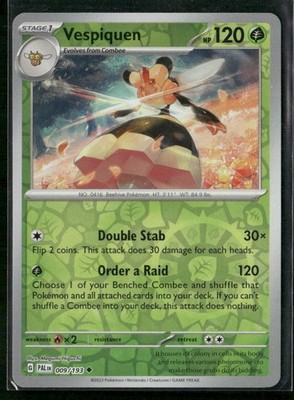 Vespiquen SV02: Paldea Evolved 009/193 Reverse Holo NM