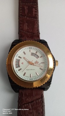 Gold Plated Leather Promado Watch 18k Gold Price Promado Royal