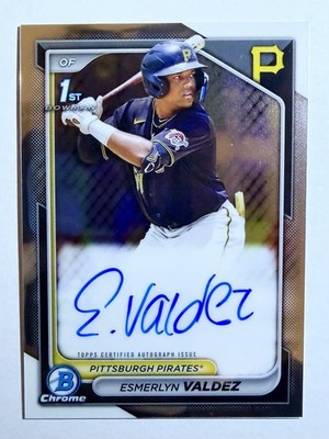 2024 Bowman Chrome #CPA-EV ESMERLYN VALDEZ Auto 1st Autograph 