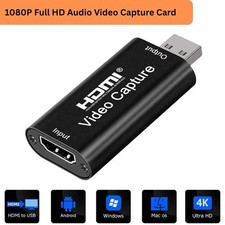 1080P Full HD Audio Video Capture Card 4K HDMI to USB 2.0 Video Capture Device