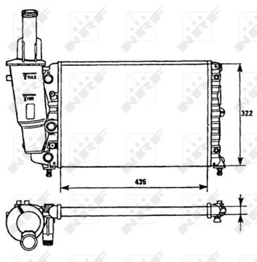 Nrf Kühler, 435 x 322 mm [Hersteller-Nr. 58951] für Fiat, Lancia - Bild 4