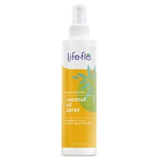 Life-flo Fractionated Coconut Oil Spray, Refined Liquid Coconut Oil (8 Oz)