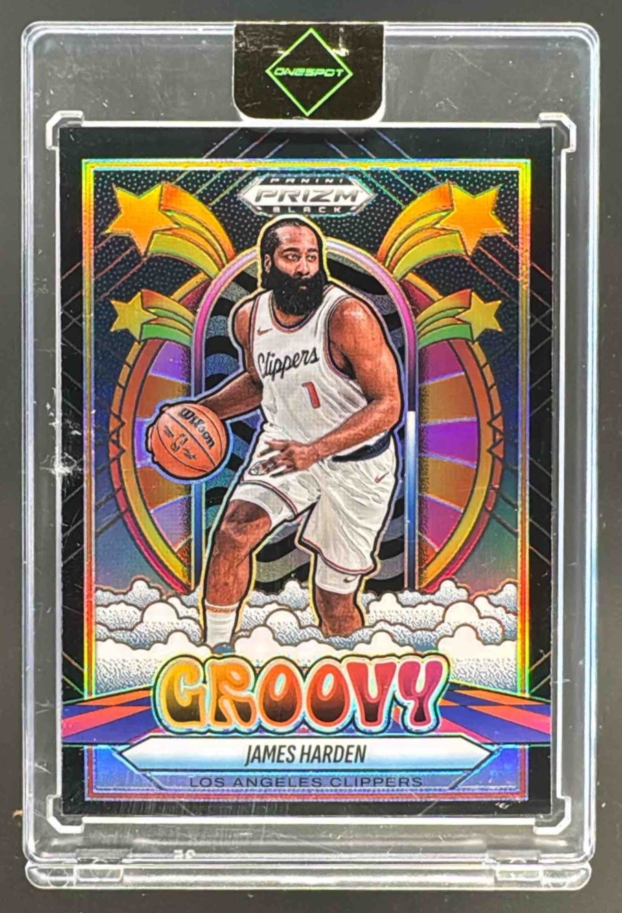 James Harden 2024 Prizm Black #19 Groovy /(SSP) Price Guide
