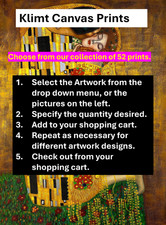 Gustav Klimt Collection of 8 x 10 Canvas Art Prints - You Select the Painting(s)