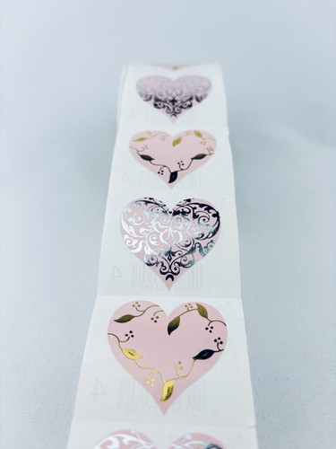 Rotolo Adesivi Vintage 1997 Filigrana Cuore Signora Grossman's Scrapbooking Foil - Foto 3 di 7