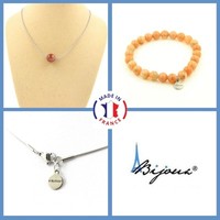 A Bijoux Schmuckset Armband Kette 1 Perle Edelstein