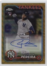2024 Topps Chrome Update Gold Wave Refractor 33/50 Everson Pereira Auto 0o48