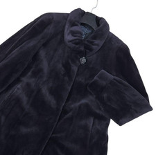 Superb Quality Black Half-Length Coat in Ranched Mink Silver Tag from