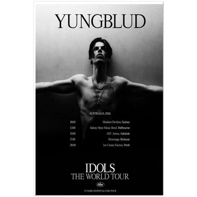 Yungblud Idols The World Tour Australia 2026 Poster | eBay