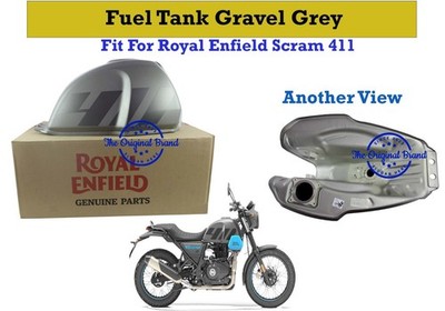 Royal Enfield Gravel Grey Benzin-Gas Tank Für Scram 411 1 Stück Matt