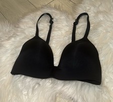Auden The Bliss Full Coverage Lightly Lined Wireless T-Shirt Bra 32D Black