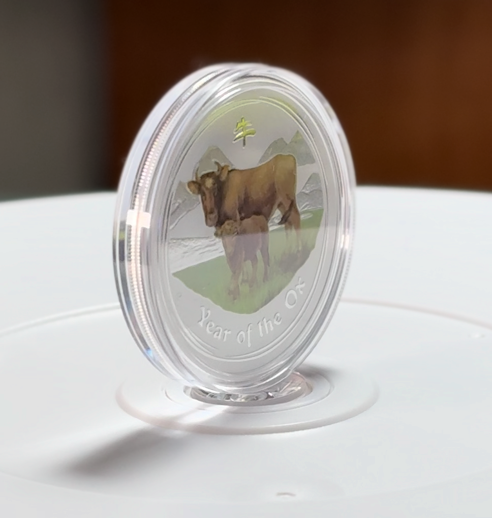 2009 Lunar Year of the Ox 1 oz Silver Colored Coin. | eBay