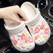 24pcs Flower Shape Shoes Charms Decor for Crocs shoes Jewellery Fairy Decoration