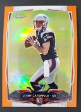 2014 TOPPS CHROME #150 JIMMY GAROPPOLO ORANGE REFRACTOR PATRIOTS