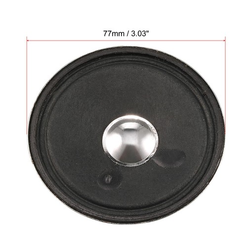 1W 8 Ohm Micro Interno Altoparlante Magnete Altoparlante 77mm Diametro 2pz - Photo 2/5