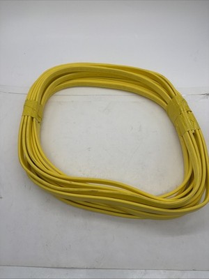 50' 12/4 Copper Flat Festoon Cable Yellow PVC Jacket 600V Not on Spool SEE PHOTO