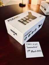 RODE PODMIC Dynamic Podcasting XLR Microphone with Accessories - Boxed Used Once