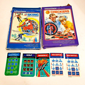 Mattel Intellivision Console 2609 A Bundle, Intellivoice Module, 8 Games, Read