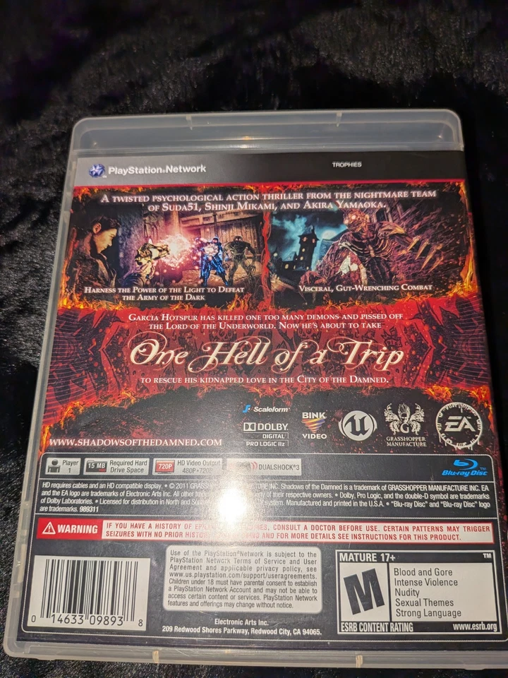 Shadows of the Damned PS3 Complete in Box CIB PlayStation 3 1 YEAR WARRANTY  - Image 2 of 4