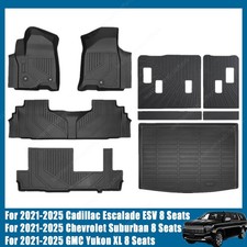 For 2021-2025 Chevrolet Suburban 8 Seats Tpe Floor Matscargo Liner All Weather For 2021-2025 Chevrolet Suburban 8 Seats Tpe Floor Matscargo Liner All Weather