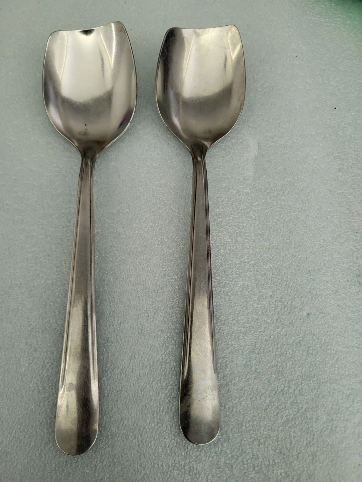 Stainless Steel Serving/Roux Spoon - Square End (2 SPOON)- free shipping