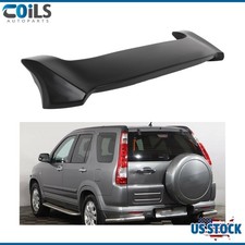 Matte Black For 02-06 Honda Cr-v Crv Rear Roof Spoiler W Led Brake Light