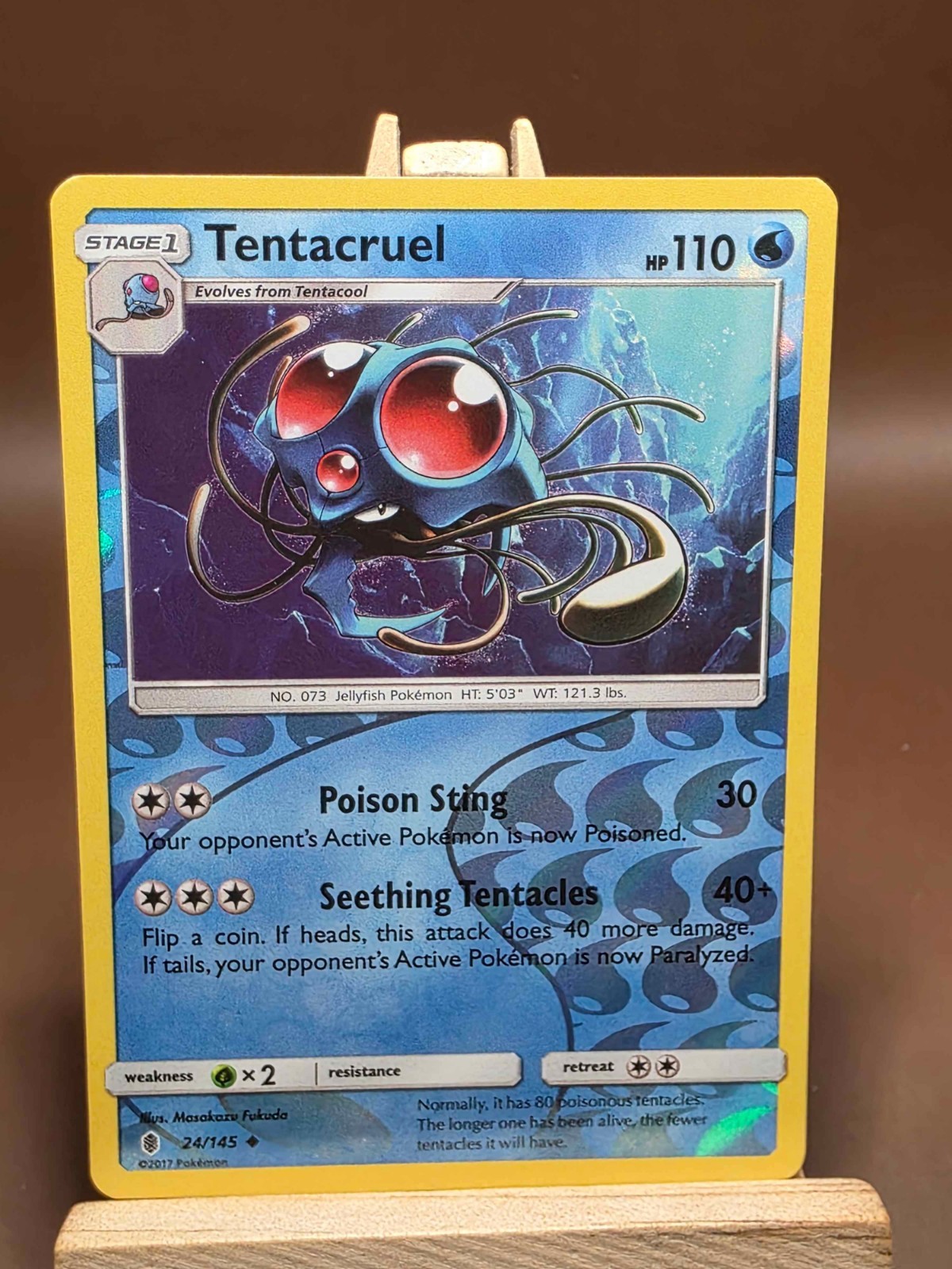 MP Tentacruel 24/145 Reverse Holo - 2017 SWSH: Guardians Rising - Pokemon TCG
