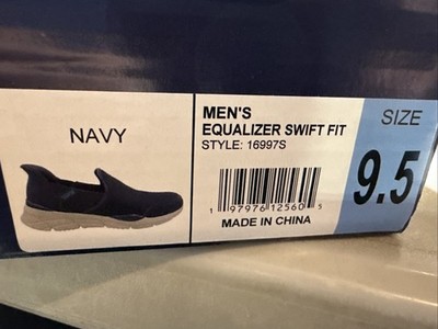 Skechers Men's Equalizer Hands Free Swift Fit Soft Athletic Mesh