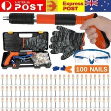 Mini Nail Gun Adjustable Air Nailer Machine with Nails Wall Fastening Rivet Tool