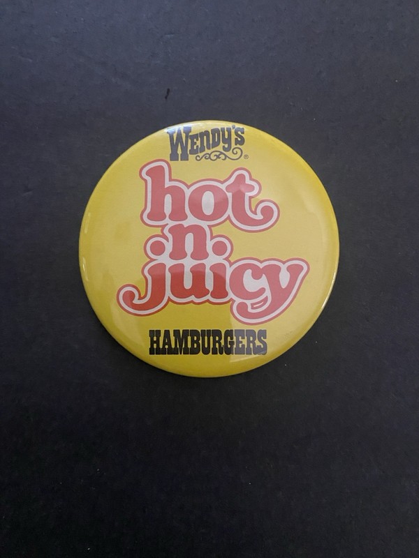 Vintage 1980s Wendy’s Employee Pinback Button