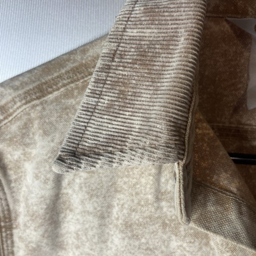 VTG Carhartt Rugged Wear Denim Shirt Mens Tan Long-Sleeve Work USA MADE Size L? - Picture 4 of 7