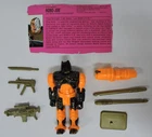 1993 GI JOE ROBO-JOE V1 ACTION FIGURE/CARD/MISSILE/LAUNCHER/RIFLE/MACHETE/GUN