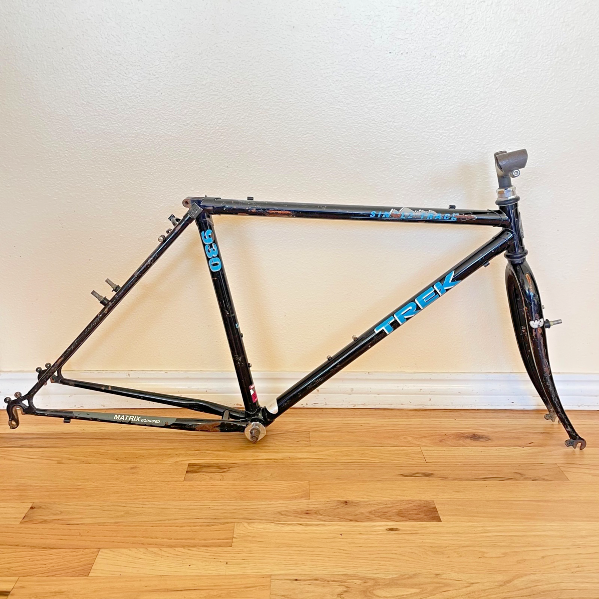 Vintage Trek 930 Singletrack Frame Fork 18.5 in Black MTB 26 | eBay