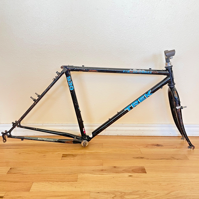 Vintage Trek 930 Singletrack Frame Fork 18.5 in Black MTB 26 | eBay