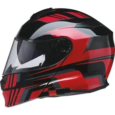 Z1R Solaris 2.0 Slater Modular Helmet | Black/Red/Grey | DOT ; ECE 22-05