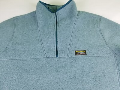 LL Bean Men's Sweater Fleece Pullover Jacket Size Large Tall