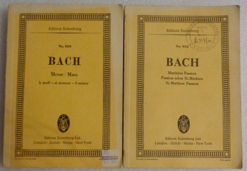 BACH EDITION EULENBURG - Messe / Messe & Matthäuspassion - Notenblätter