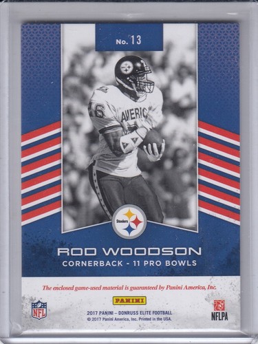 ROD WOODSON 2017 Elite Pro Bowl Standouts Jersey #13 Steelers - Imagen 2 de 2