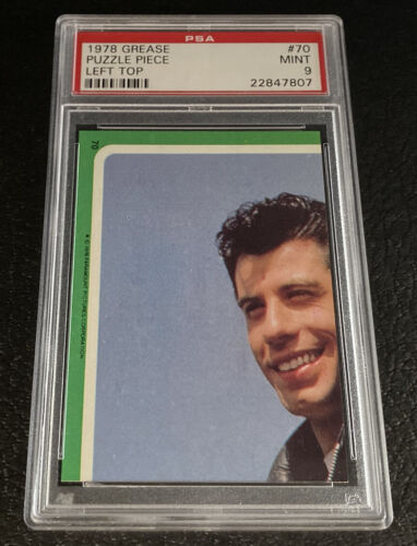 1978 Grease PSA 9 Topps Card #70 John Travolta Danny Zuko Classic Movie Mint