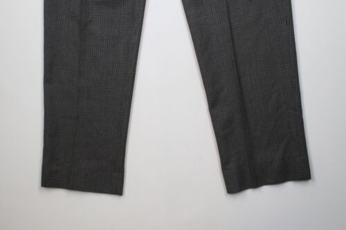 Vtg 90s Streetwear Mens 36x34 Wool Blend Wide Leg Chino Pants Houndstooth USA - Picture 15 of 16