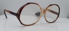 Vintage Windsor Flamingo Brown Round Oversized Horn-Rim Sunglasses FRAMES ONLY