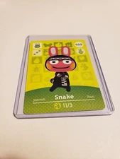 !SUPER SALE! Snake # 055 55 Animal Crossing Amiibo Card AUTHENTIC Series 1 NEW!!