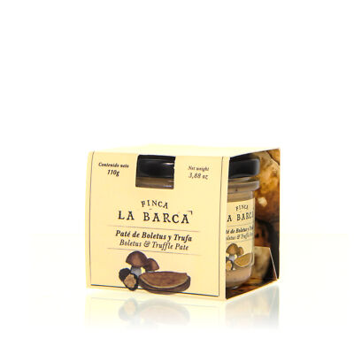 Finca La Barca Paté mit Steinpilzen und Trüffel Käsecreme aus Spanien 110g