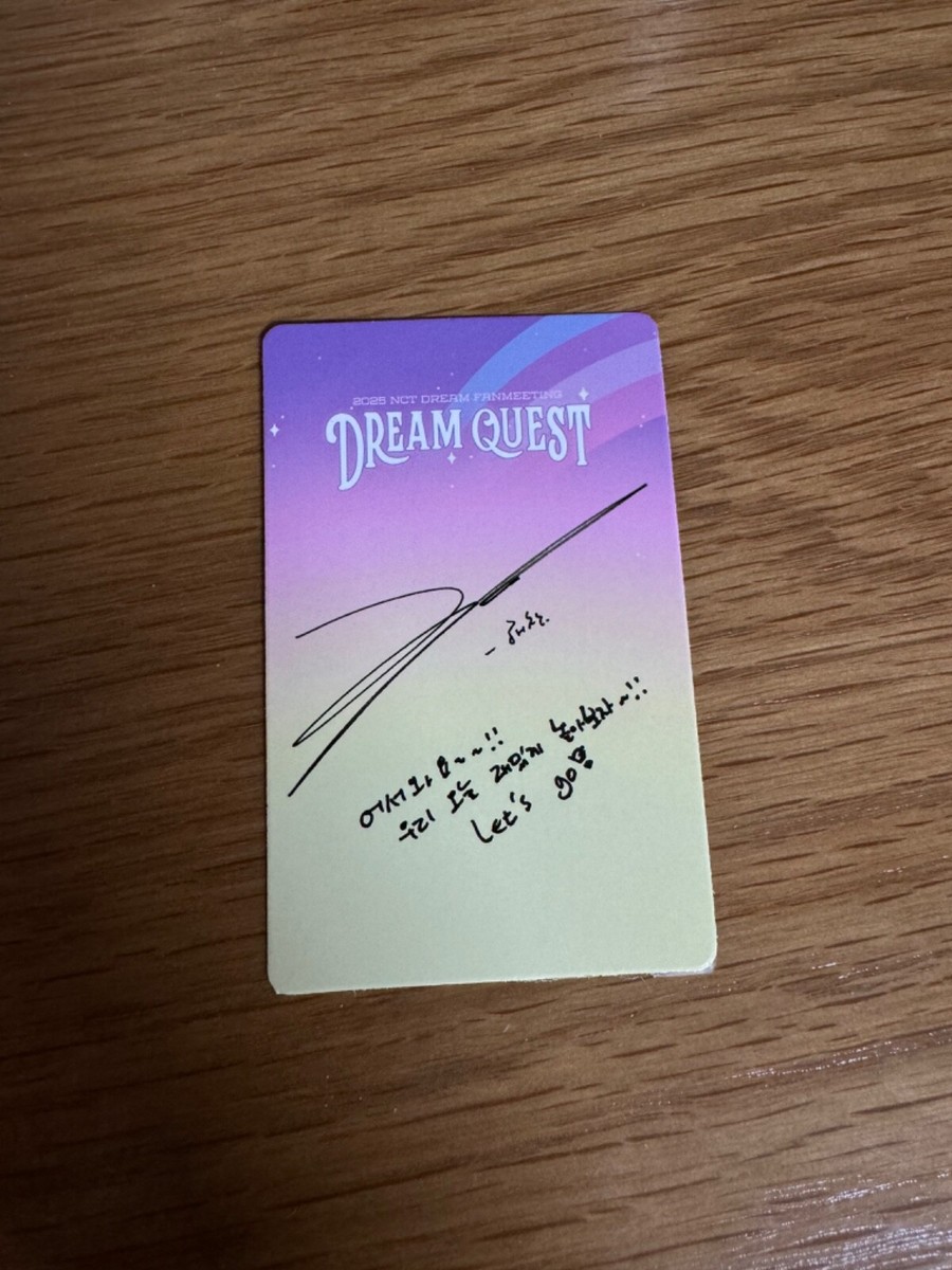NCT DREAM - FANMEETING Dream Quest photocards official | eBay