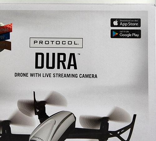 PROTOCOL Dura Drone with Live Streaming Camera 2.4g Remote Control - Black/White - Picture 6 of 14