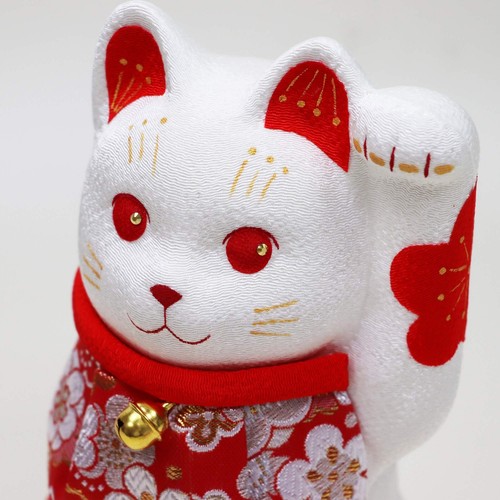 Maneki Neko gatto fortunato giapponese dipinto a mano beckoning Chouseidou piccolo ver. JPN - Foto 2 di 2