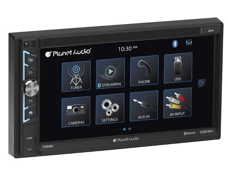 Planet Audio P695MB 6.95" 2-DIN Touchscreen Bluetooth MECH-LESS 320W Stereo New - Image 3 of 3