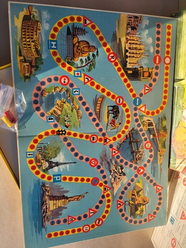 Board game/Gioco di società 1960's LA CIRCOLAZIONE STRADALE mint+box!! - Imagen 10 de 19