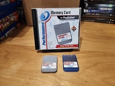 Performance Sony PlayStation 1 PS1 Memory Card Case 2 Memory Cards