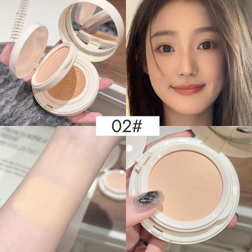 Whitening Cream Matte Face Pressed Powder Cushion Cream Base Makeup - Picture 14 of 14